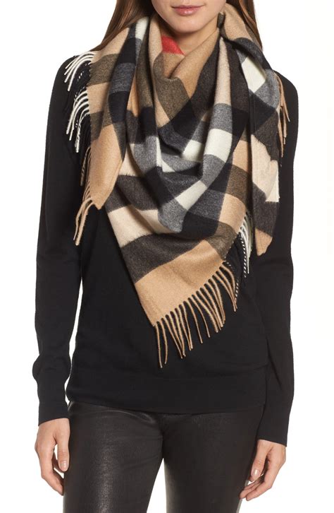 burberry style cashmere scarf|burberry check cashmere scarf sale.